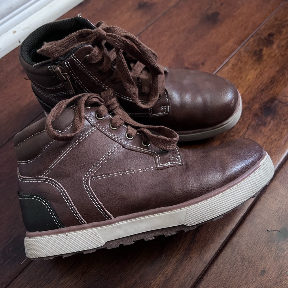 Kohl's Boys Brown Lace up Ankle Boots